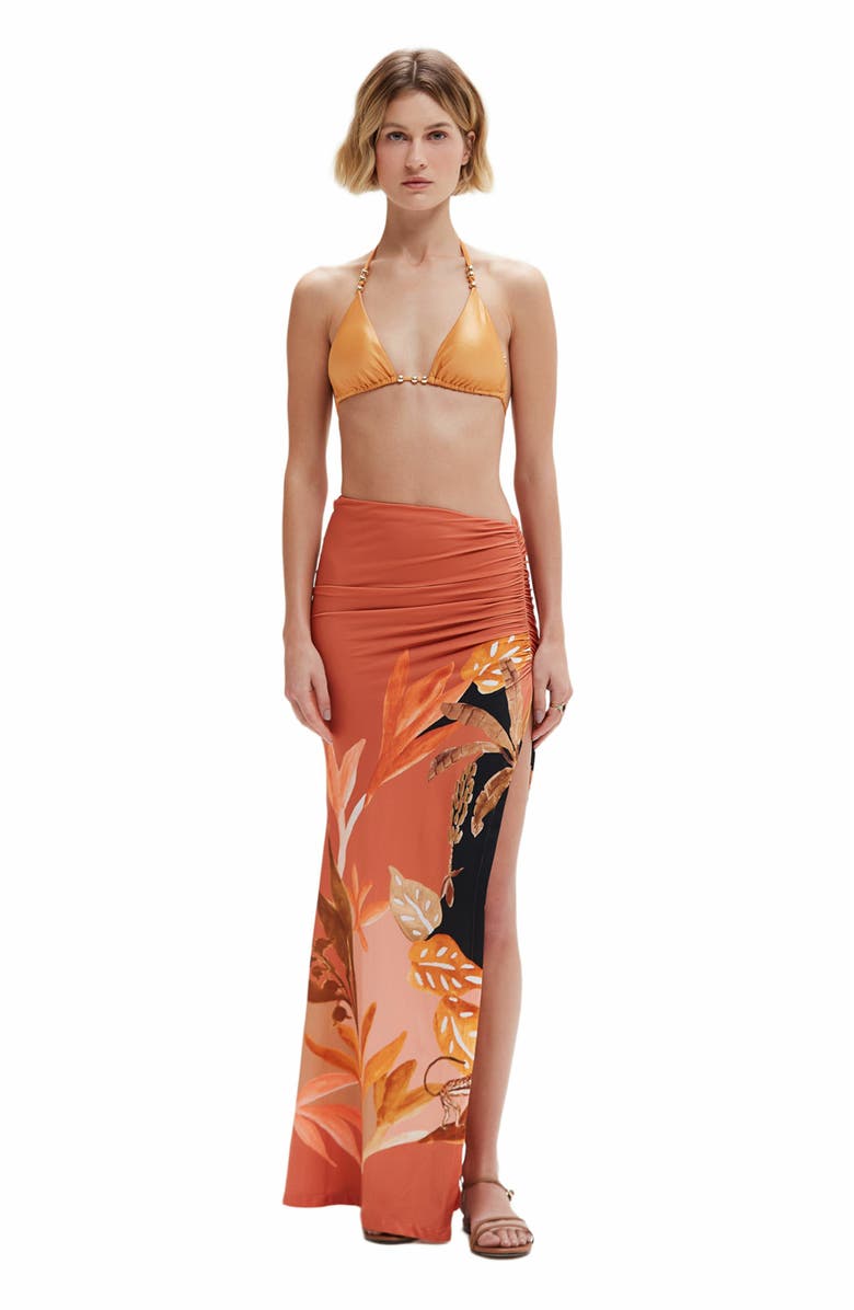 PatBO Bananier Maxi Skirt, Main, color, 