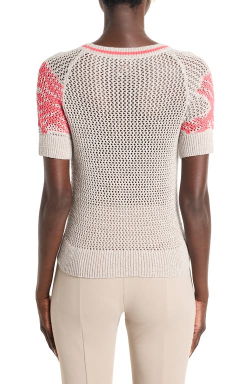Nz Active By Nic+zoe Dancing Open Stitch Sweater In Neutral Multi