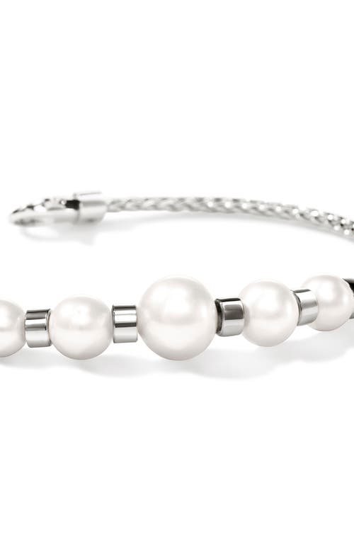 John Hardy Jh Essentials Pearl Station Bracelet In Metallic