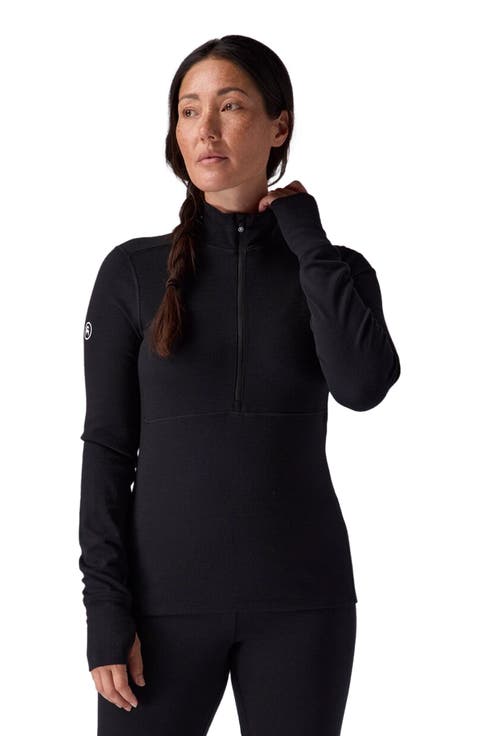 Cedars Rws Merino Mid-Wt Baselayer 1/4-Zip Top - Women's