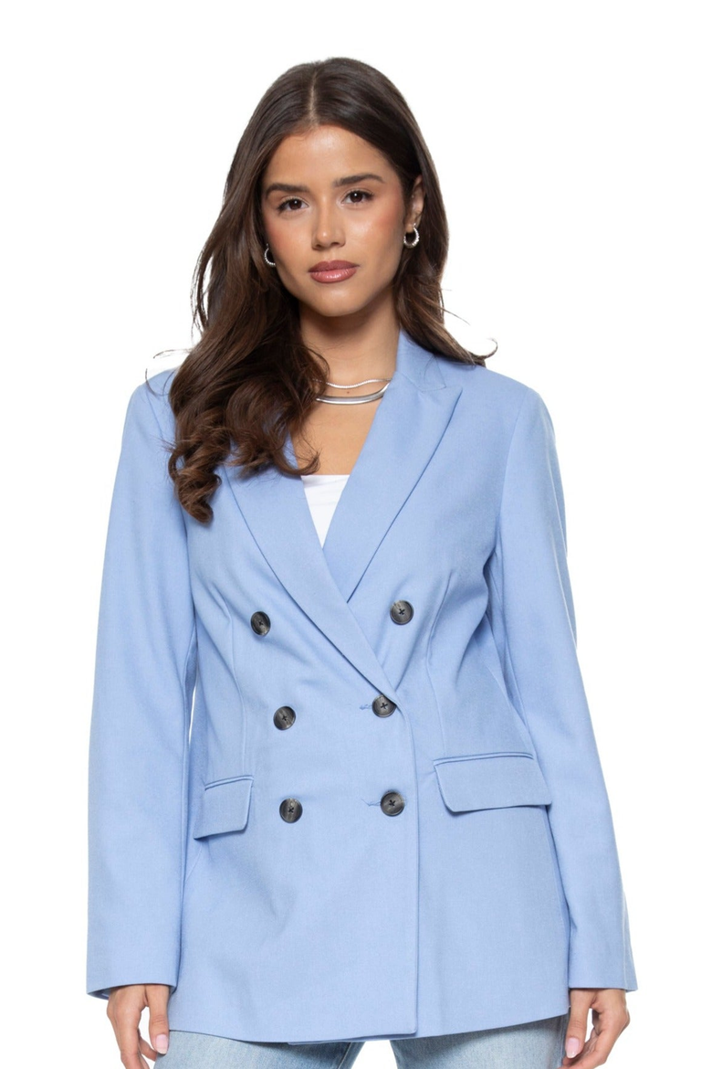 Your Ex Boyfriends Blazer, Main, color, Periwinkle Blue