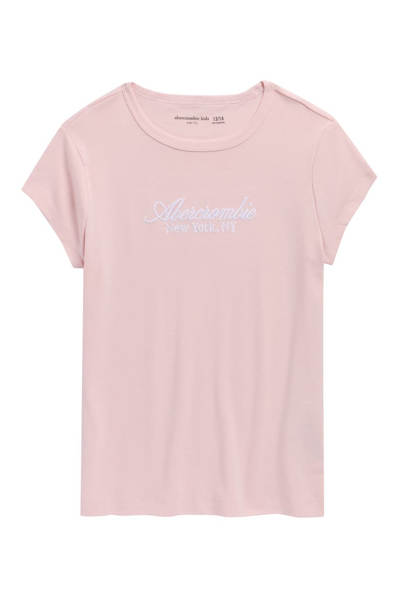 Kids' Script Baby Tee, Main, color, CORAL HAZE
