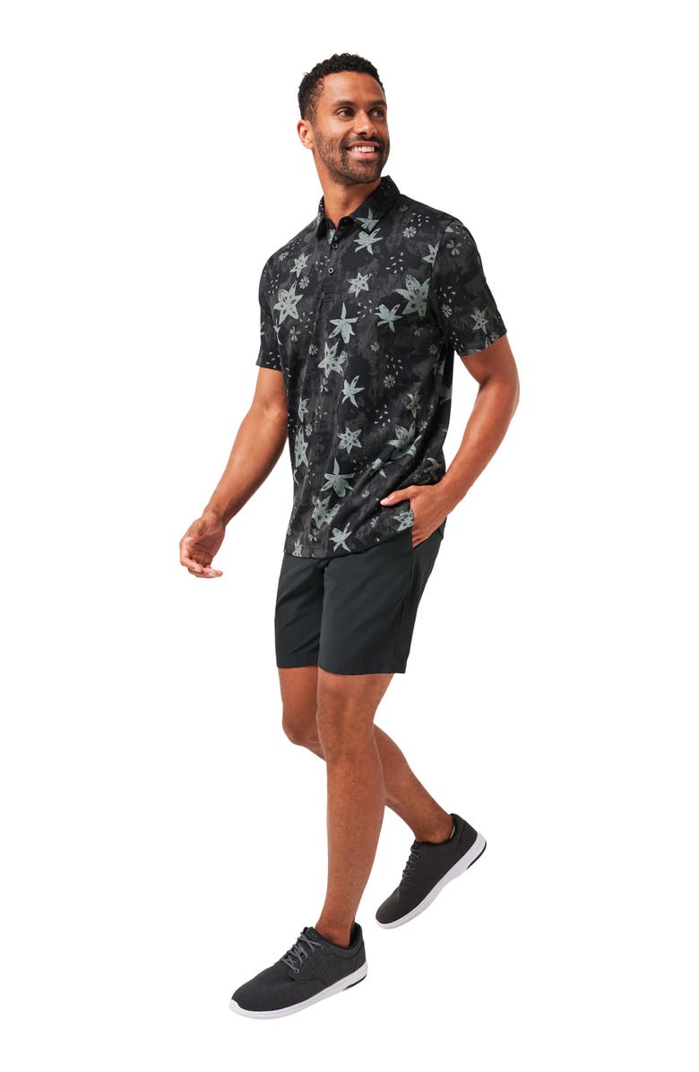 TravisMathew Trek Tide Floral Cotton Blend Piqué Polo, Alternate, color, 