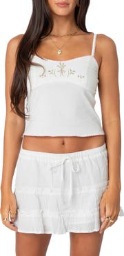 EDIKTED Prairie Floral Embroidered Camisole