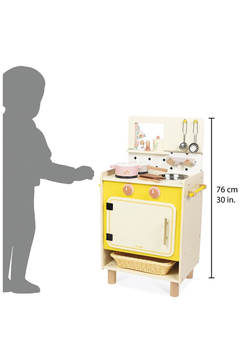 Cottage Chic Compact Cooker Play Kitchen Set, Alternate, color, YELLOW