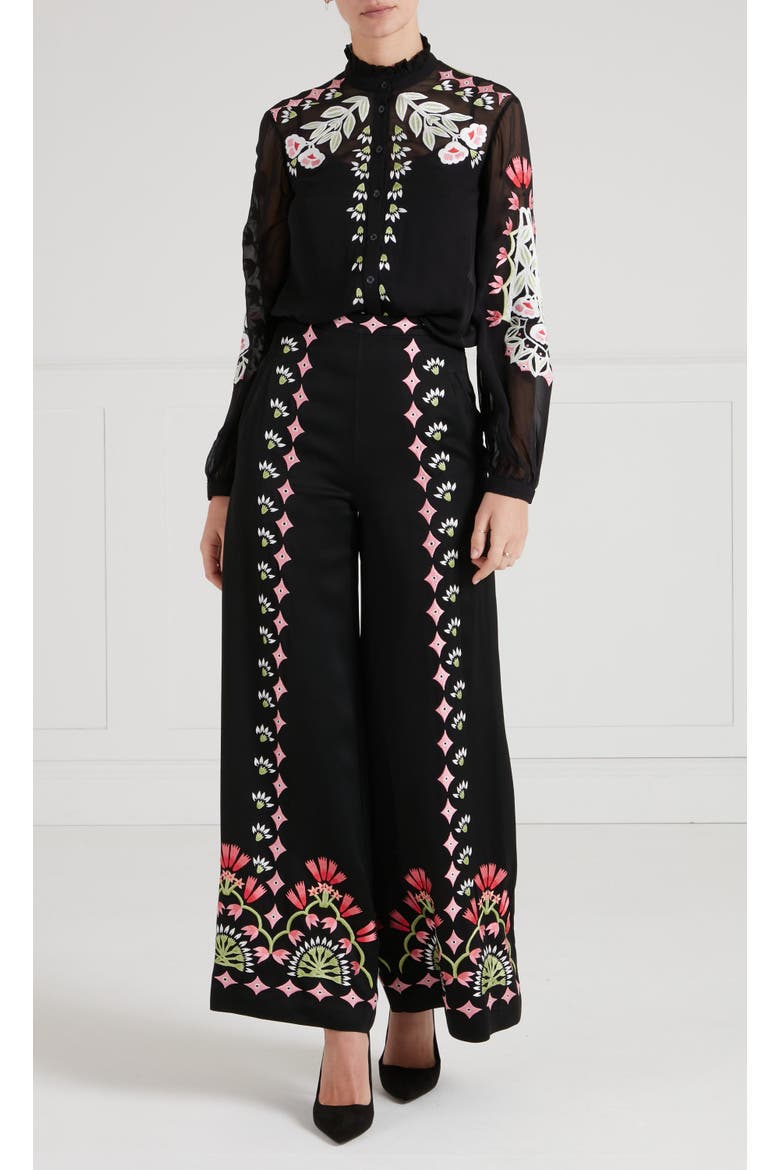 Rosalba Trousers, Alternate, color, Black