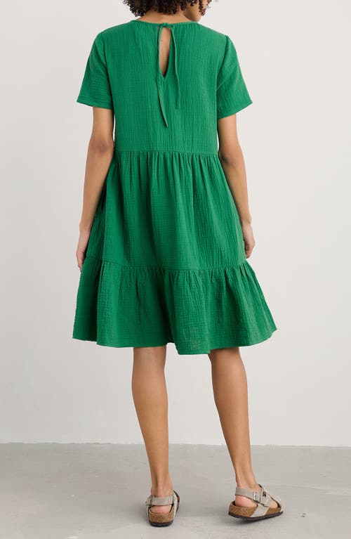 Seasalt Cornwall Pebble Comb Organic Cotton Dress In Green