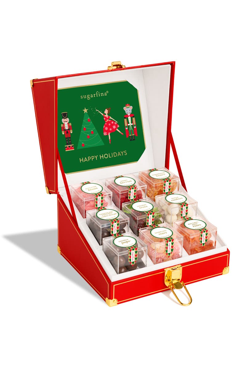 sugarfina Nutcracker 9-Cube Tasting Trunk, Alternate, color, 