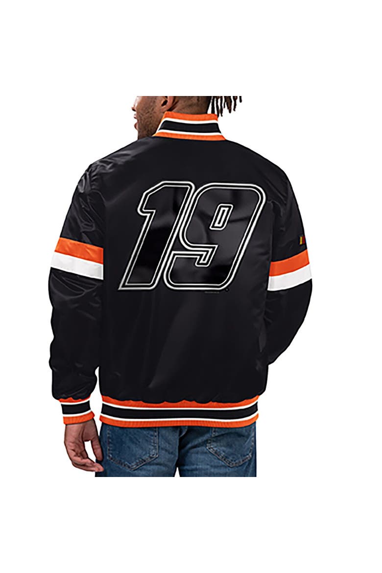 Men's Starter  Black Martin Truex Jr Home Game Full-Snap Varsity Jacket, Alternate, color, Black