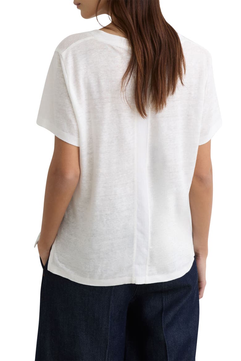 Lola Linen T-Shirt, Alternate, color, WHITE