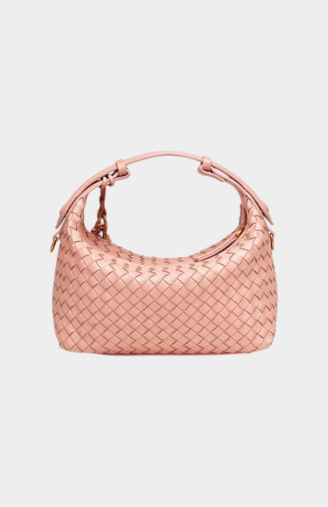 Camilla Genuine Sheep Leather Woven Shoulder Bag