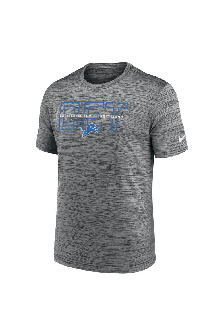 Men's Nike Anthracite Detroit Lions Velocity Legend Practice Dri-FIT T-Shirt, Alternate, color, Anthracite