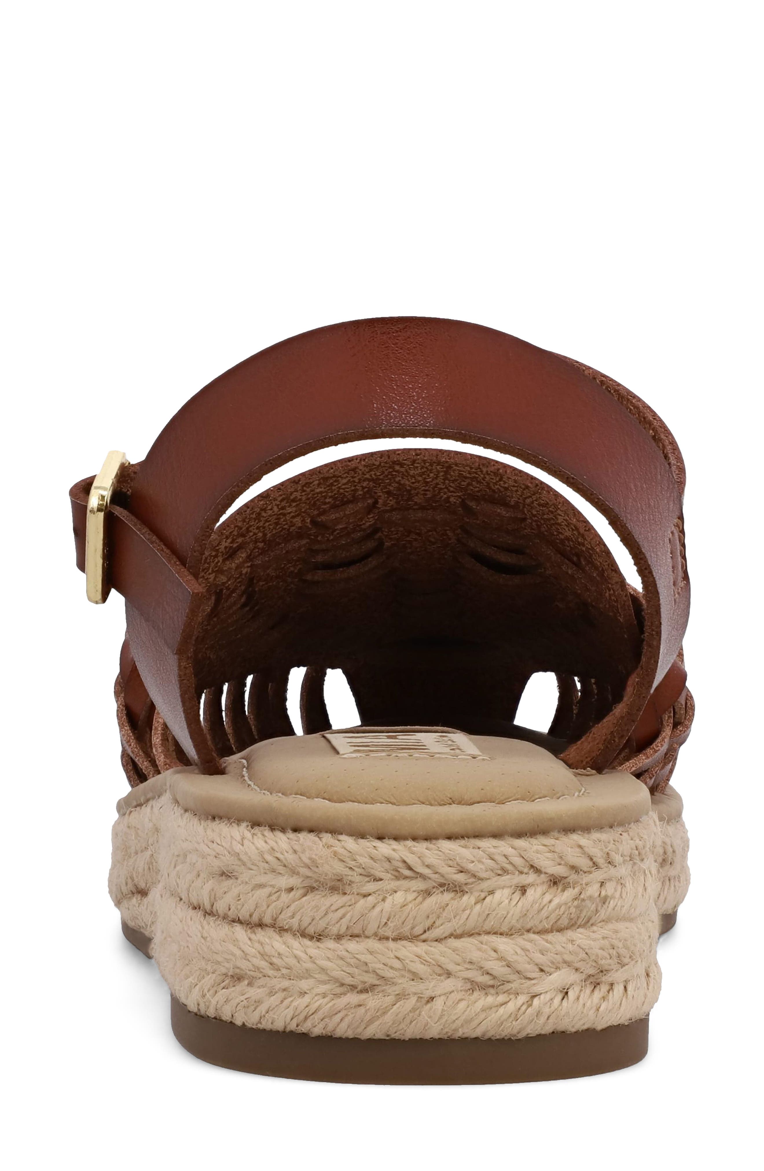 Eshani Ankle Strap Espadrille Sandal, Alternate, color, COGNAC BON