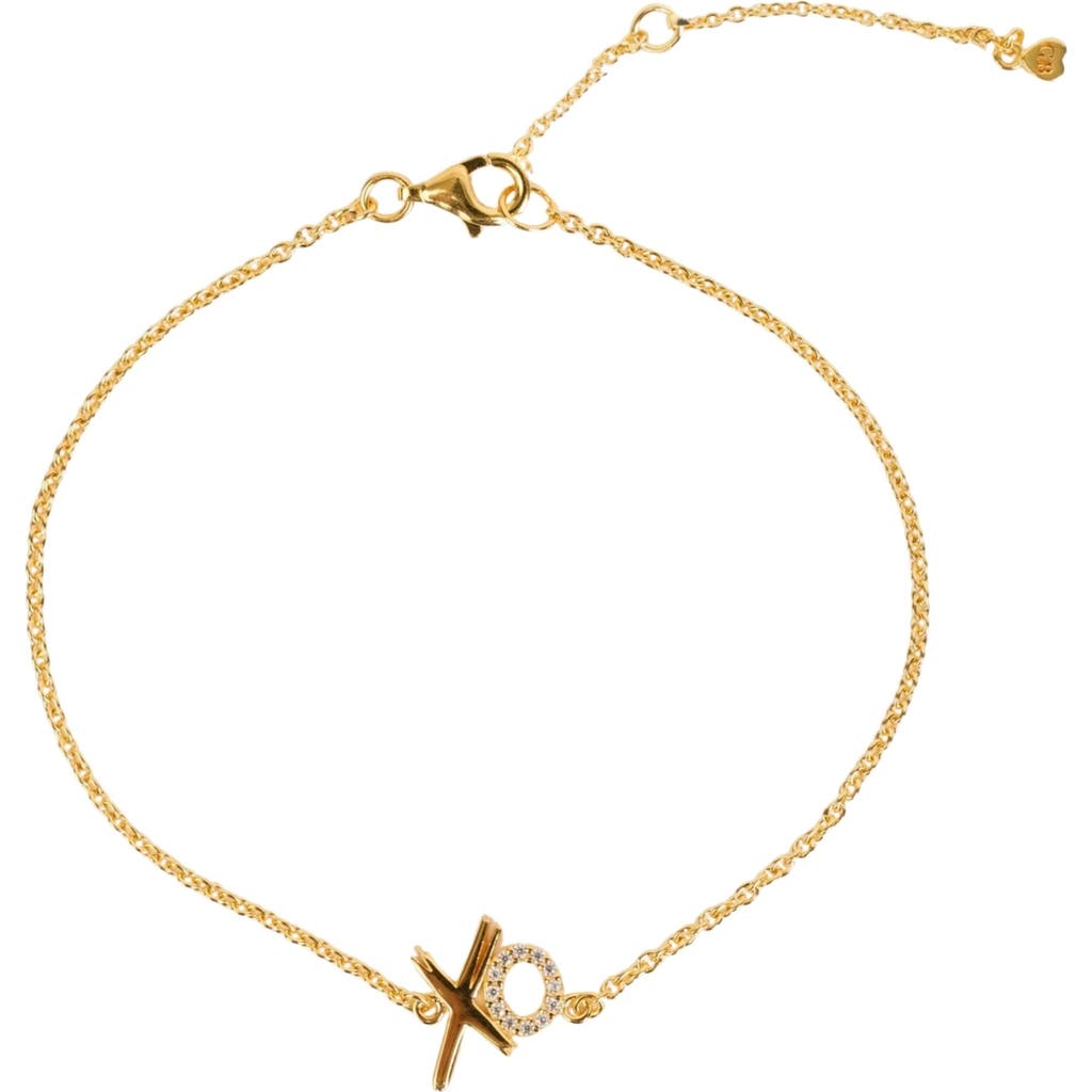 Gwen Beloti Xo Charm Bracelet In Gold