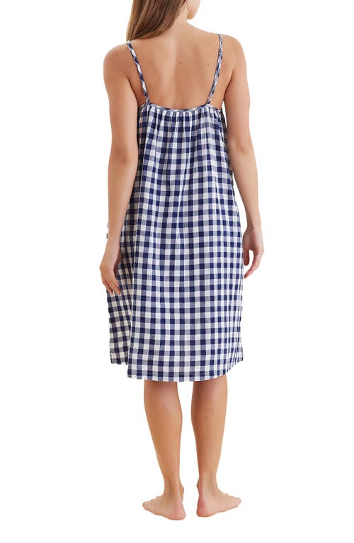 PAPINELLE PAPINELLE GINGHAM SEERSUCKER NIGHTGOWN