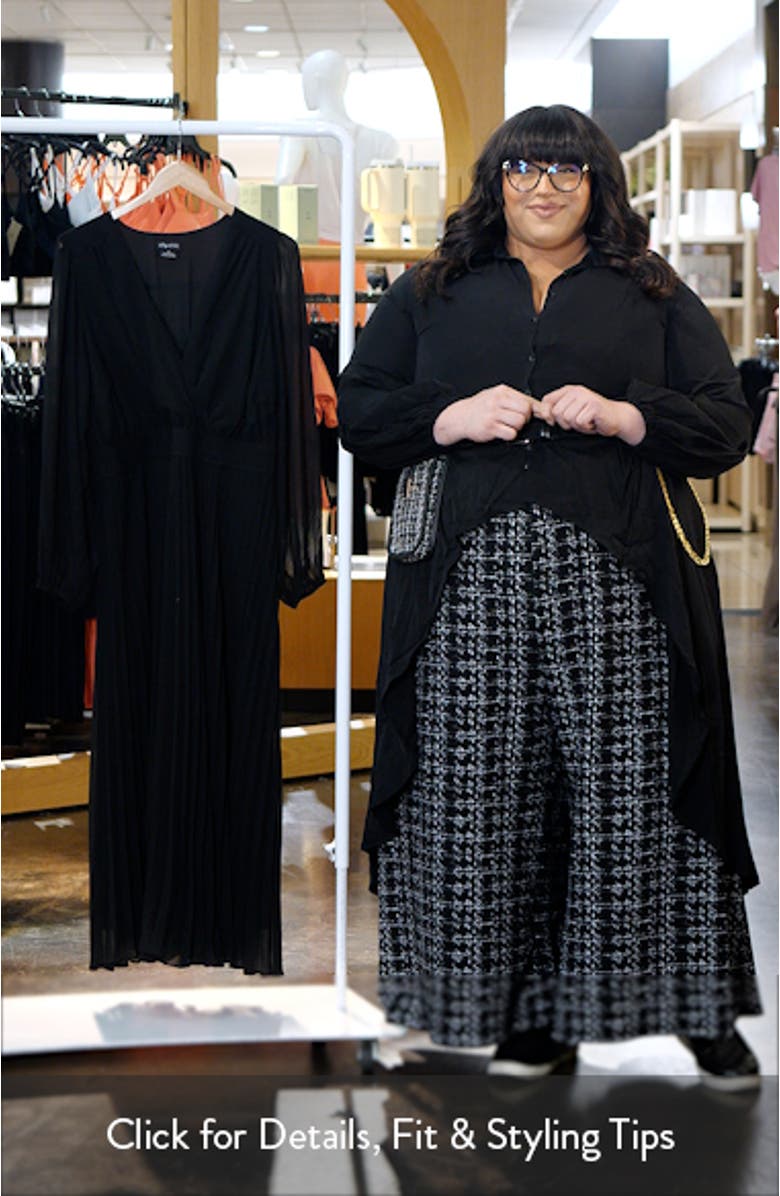 Sheer Finley Long Sleeve Chiffon Dress, sales video thumbnail