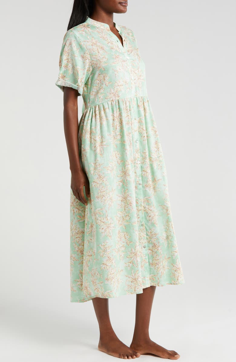 Papinelle Bridget Cotton Sateen Nightgown, Alternate, color, Mint