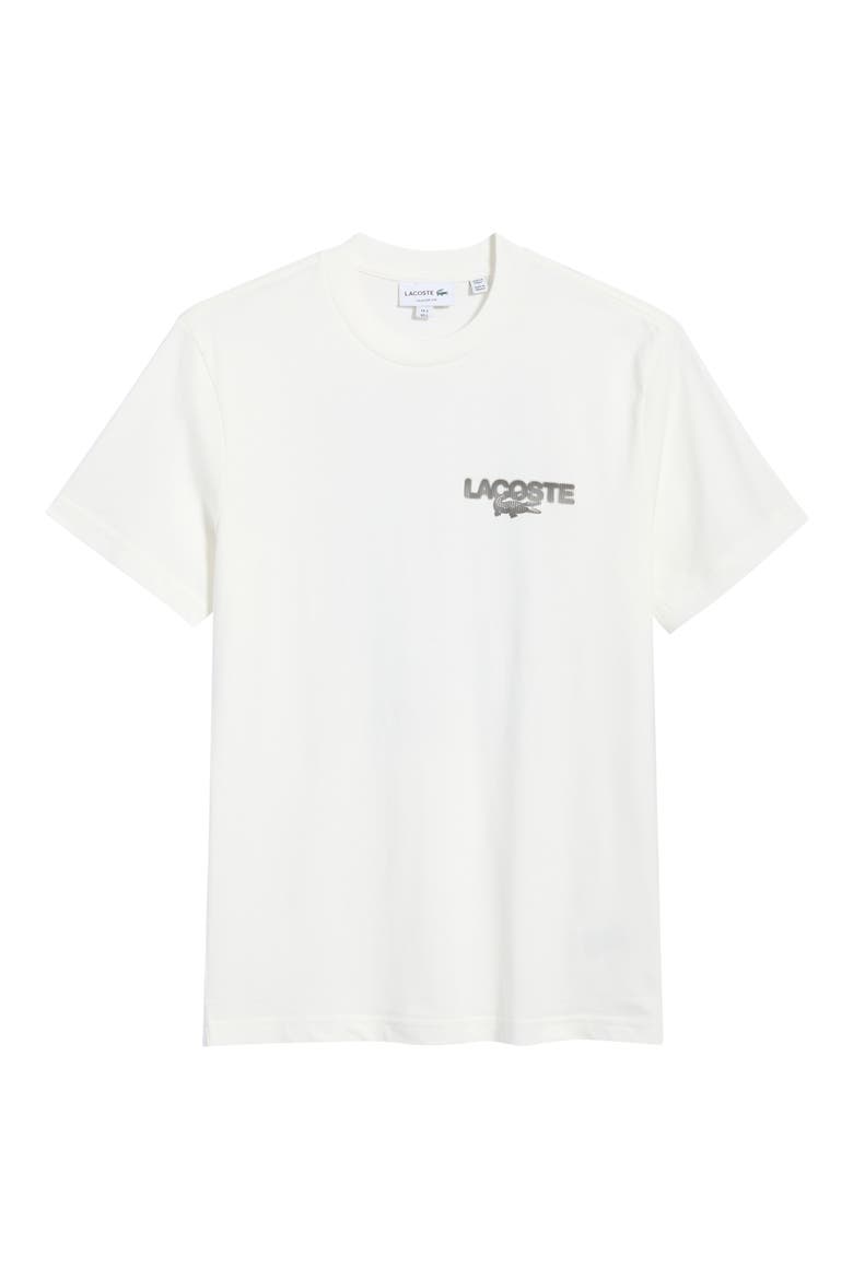 Crewneck Cotton T-Shirt, Main, color, FLOUR