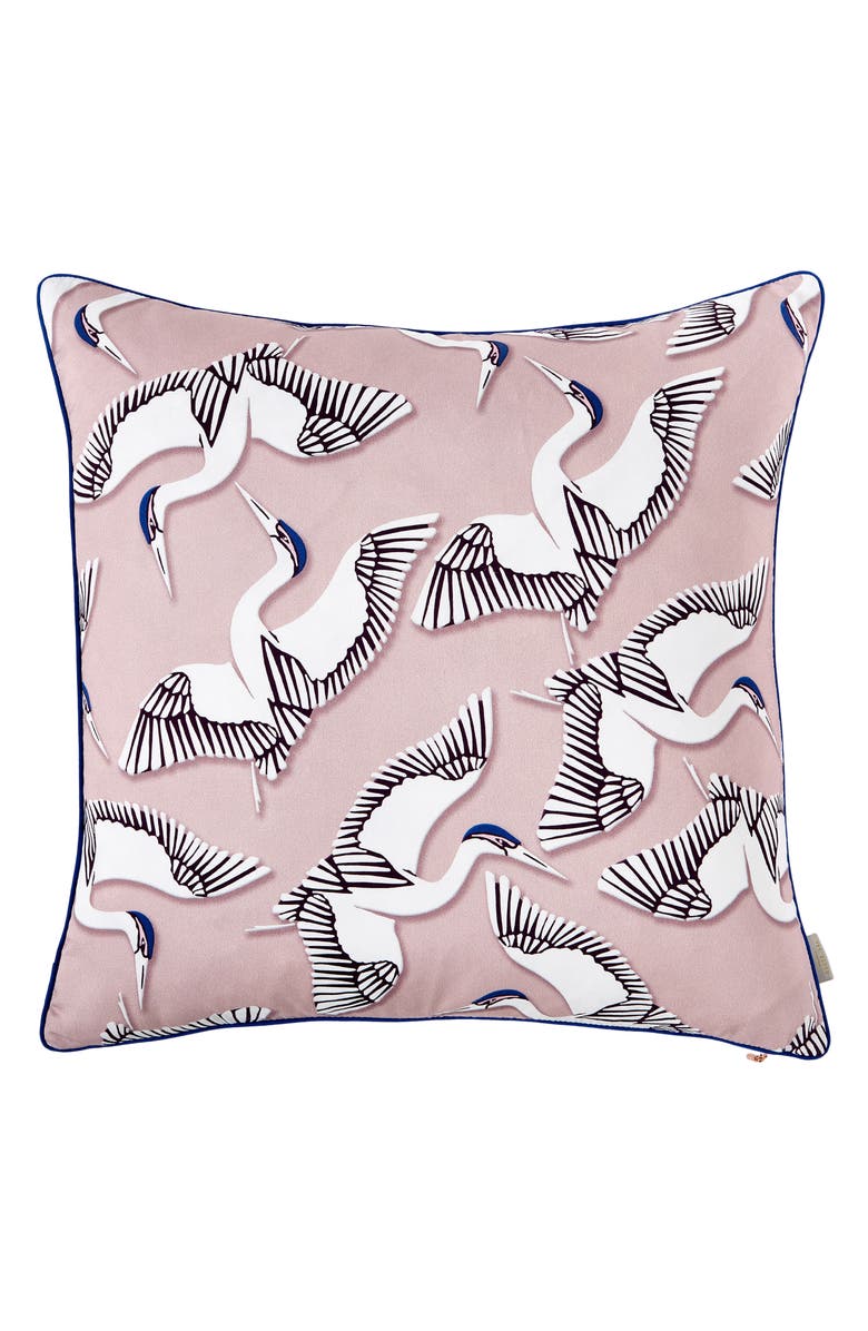 Ted Baker London Crane Print Accent Pillow, Main, color, 