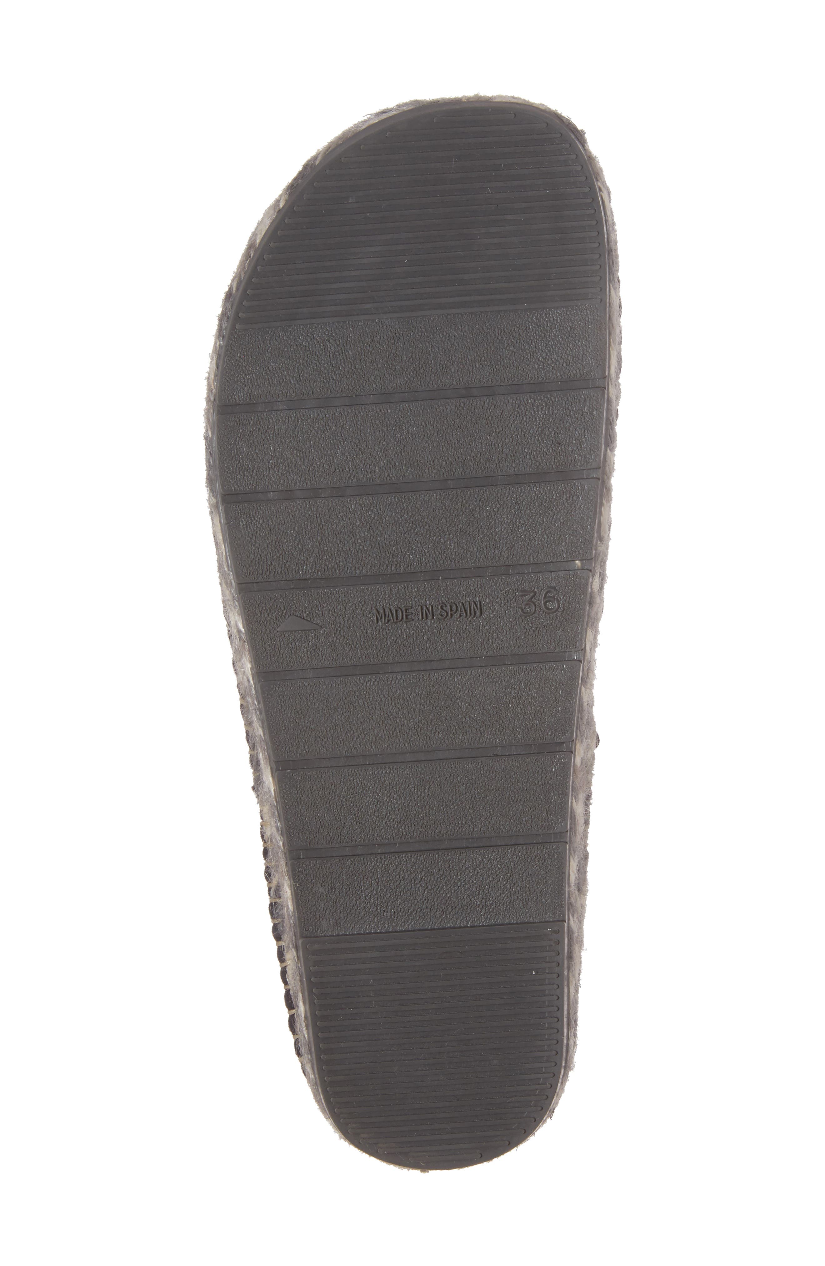 Toni Pons Espadrille Platform Bootie with Faux Fur Lining, Alternate, color, Black Felt