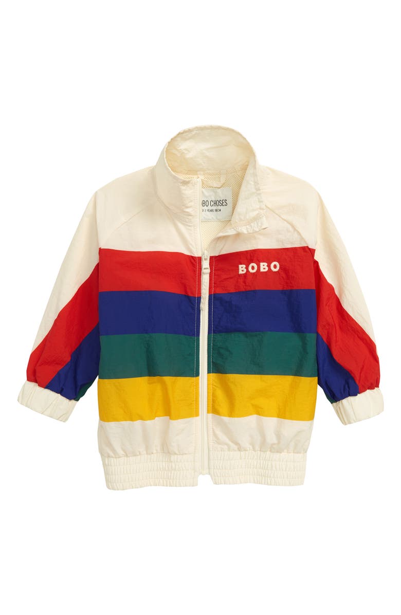 Bobo Choses Multicolor Track Jacket, Main, color,
