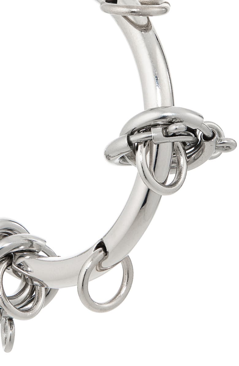 Justine Clenquet Fiona Hoop Earrings, Alternate, color, Palladium