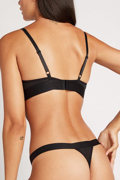 Shop Negative Underwear Sieve Thong In Black