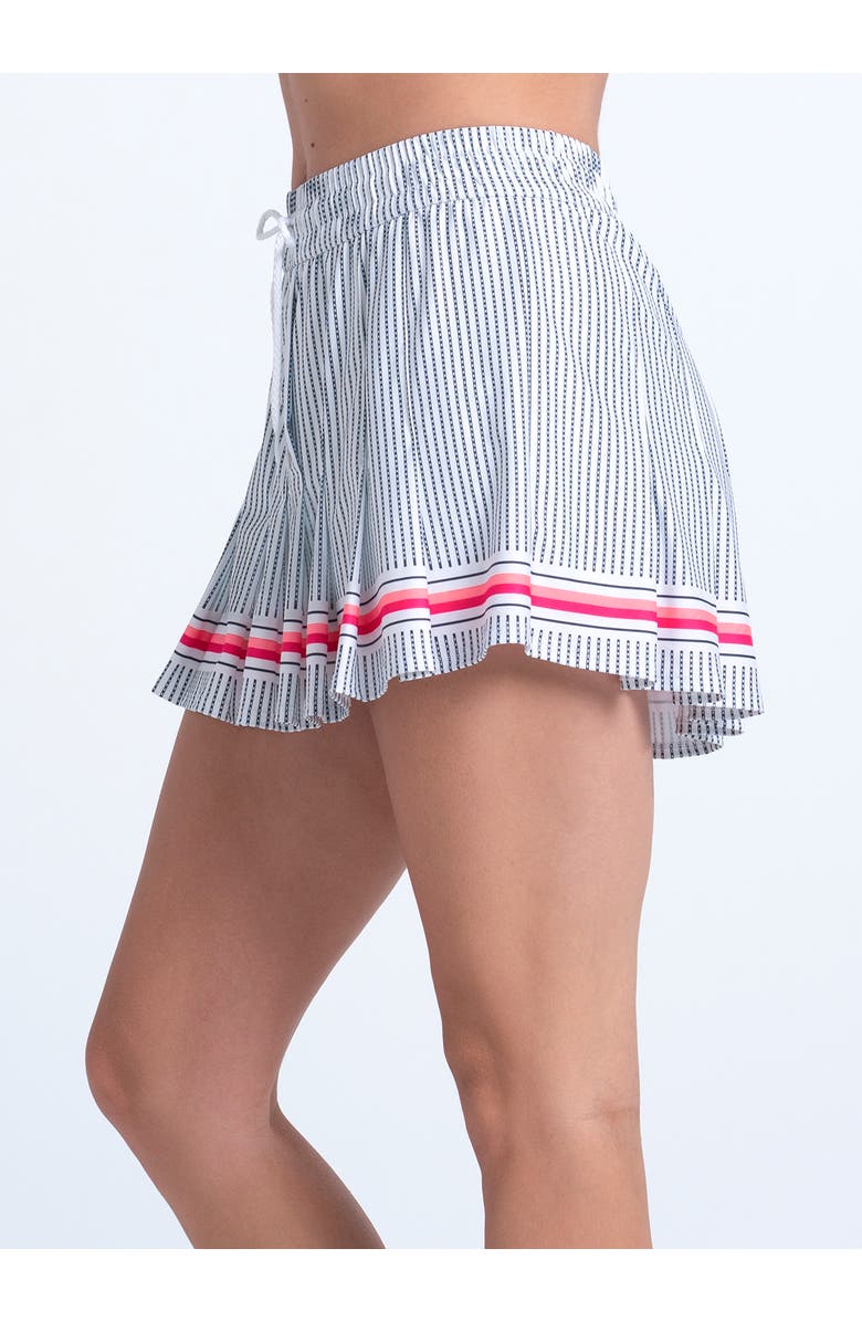 Lucky in Love High Waisted Glow Stripe Skirt, Alternate, color, Multi