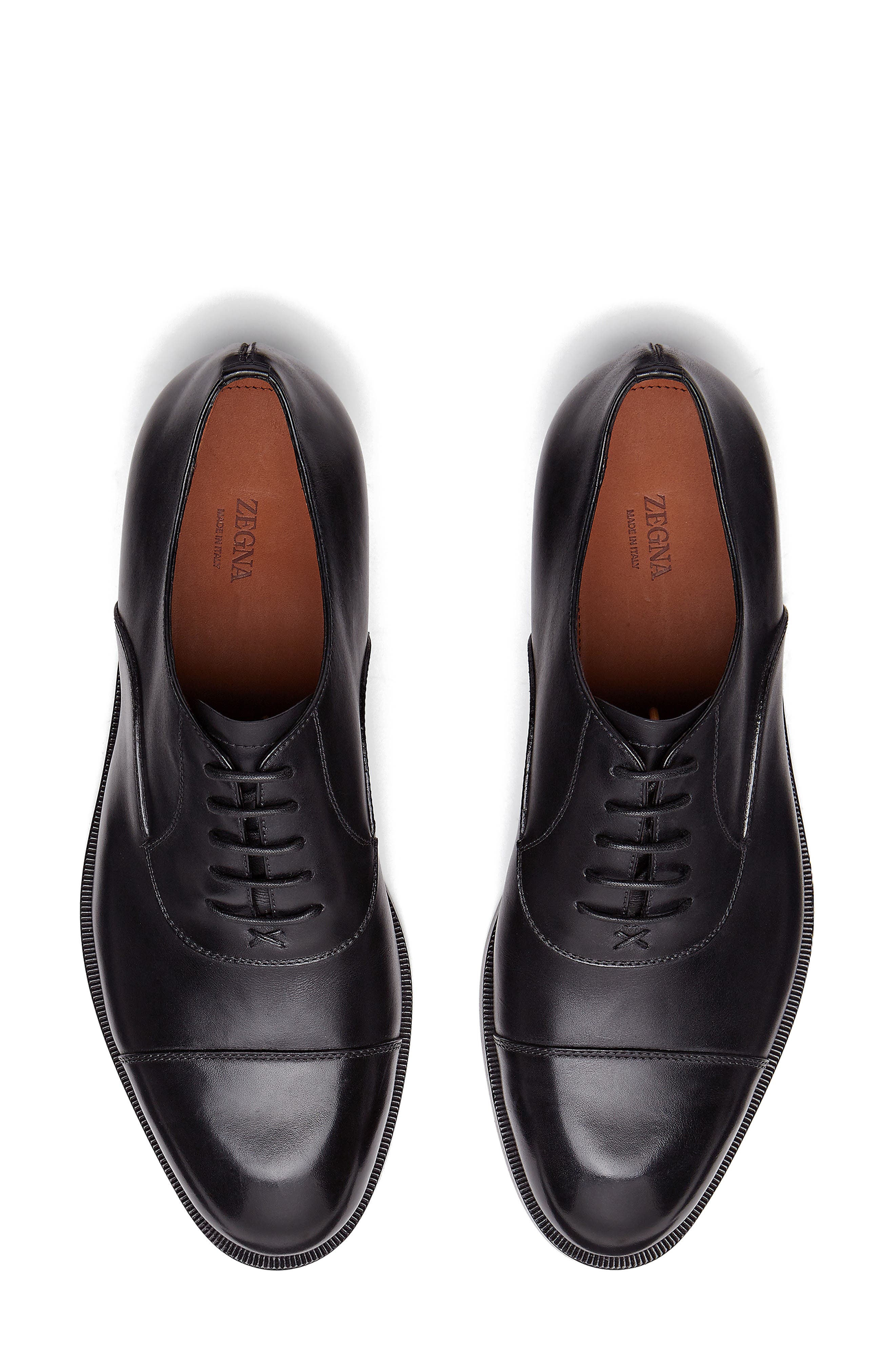 ZEGNA Torino Cap Toe Oxford, Alternate, color, Black