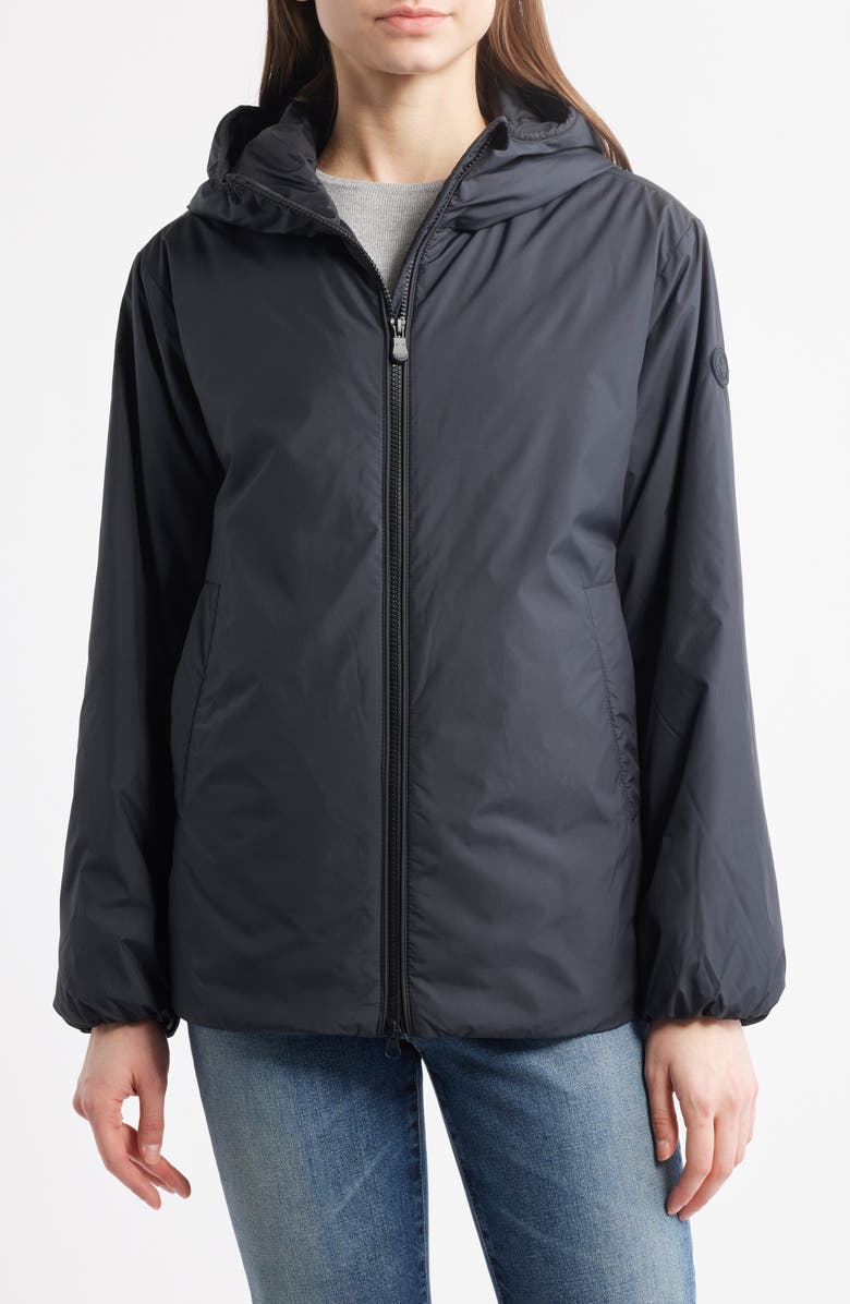 Save The Duck Zani Water Repellent Hooded Jacket, Main, color,