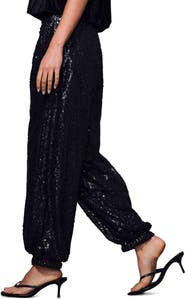 Sanctuary Float On Sequin Balloon Leg Pants