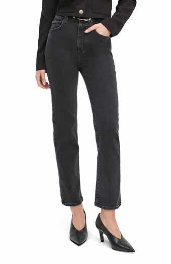 Favorite Daughter The Valentina Super High Waist Ankle Straight Leg Jeans