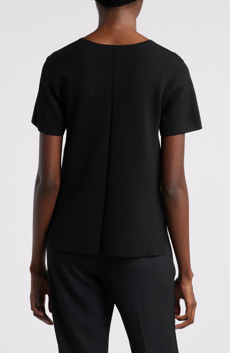 Wyeth Aster Short Sleeve Split Neck Sweater, Alternate, color, 