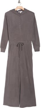 Madden Girl Hooded Henley Jumpsuit