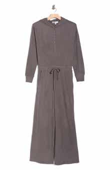 Madden Girl Hooded Henley Jumpsuit