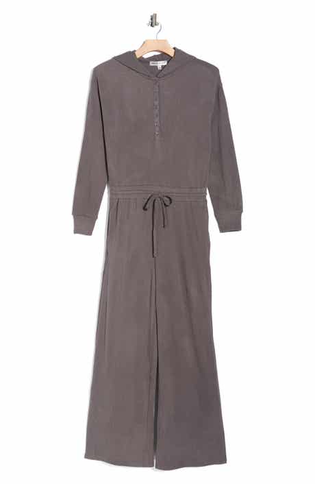 Madden Girl Hooded Henley Jumpsuit