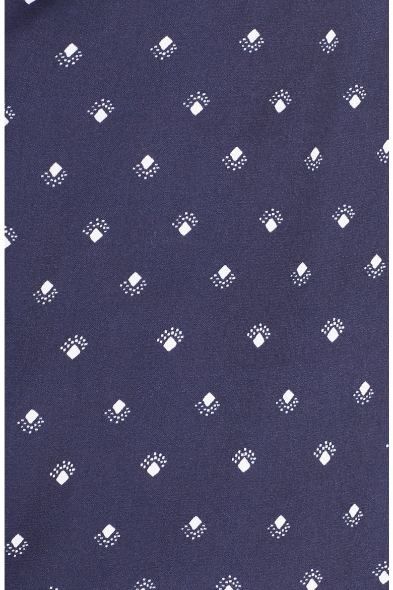Satin Nightshirt (Nordstrom Exclusive), Alternate, color, NAVY NIGHT DIAMOND FOULARD