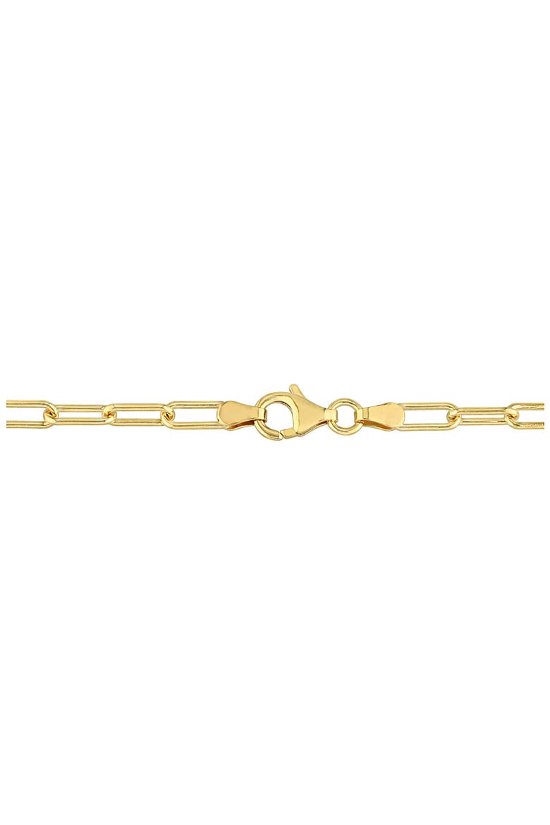 Polished Paper Clip Chain Necklace, Alternate, color, YELLOW