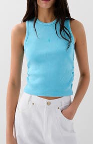 Scalpers Rib Gather Side Tee