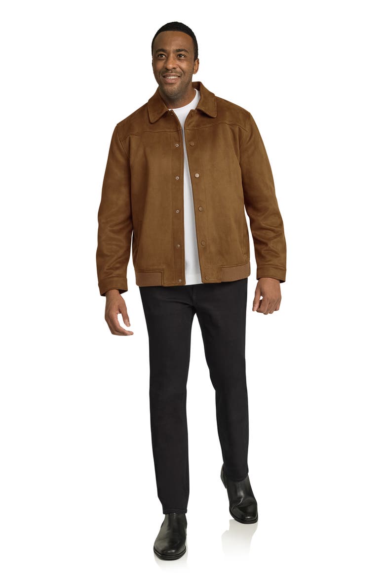 Casey Faux Suede Jacket, Alternate, color, TAN