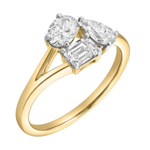 Mysaria 14K Gold Lab Grown Diamond Ring - 1 Ct