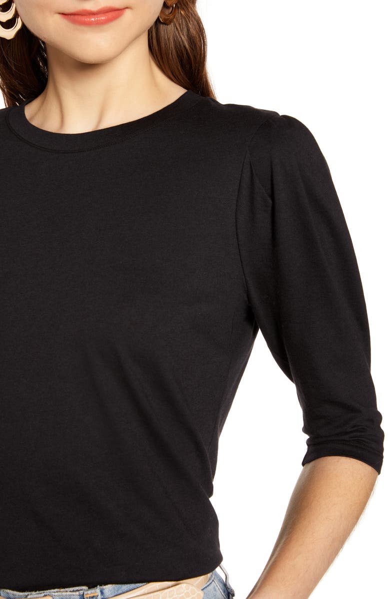 Something Navy Puff Sleeve Tee, Alternate, color, 