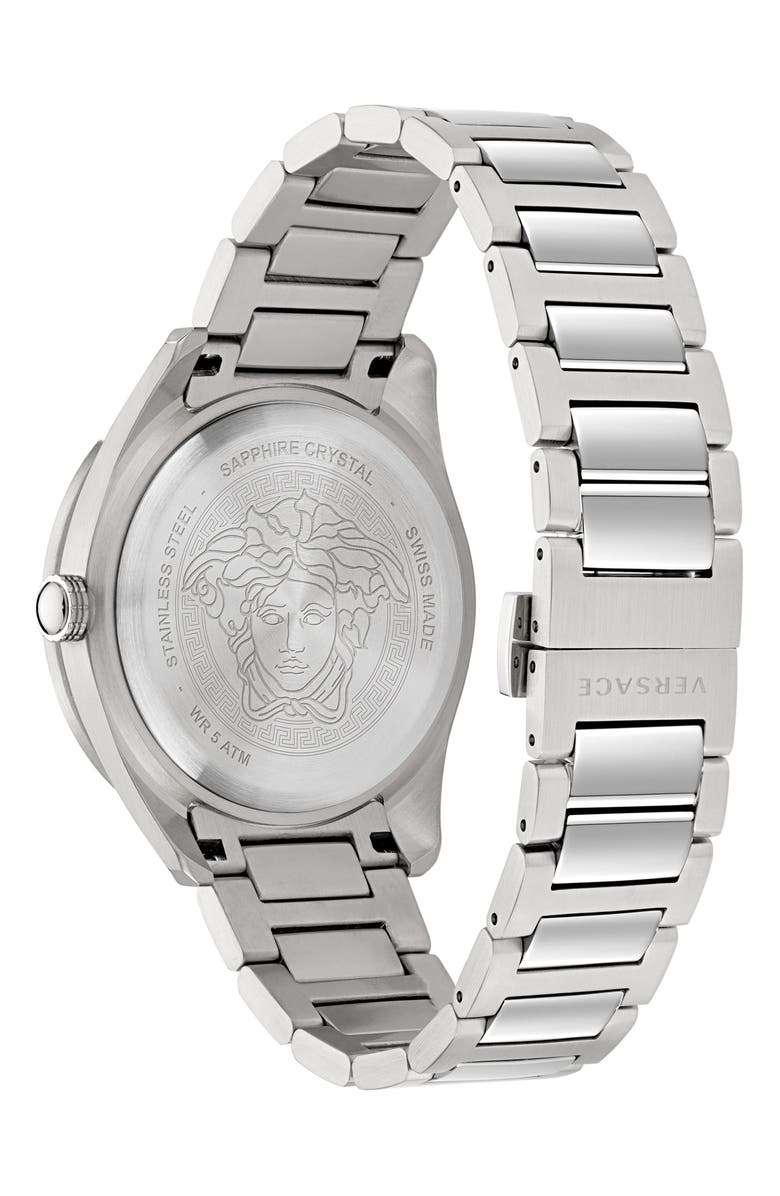 Versace Greca Dome Bracelet Watch, 42mm, Alternate, color,