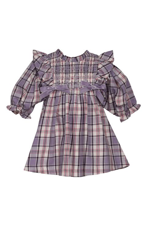 Kids' Plaid Smocked Party Dress (Toddler)
