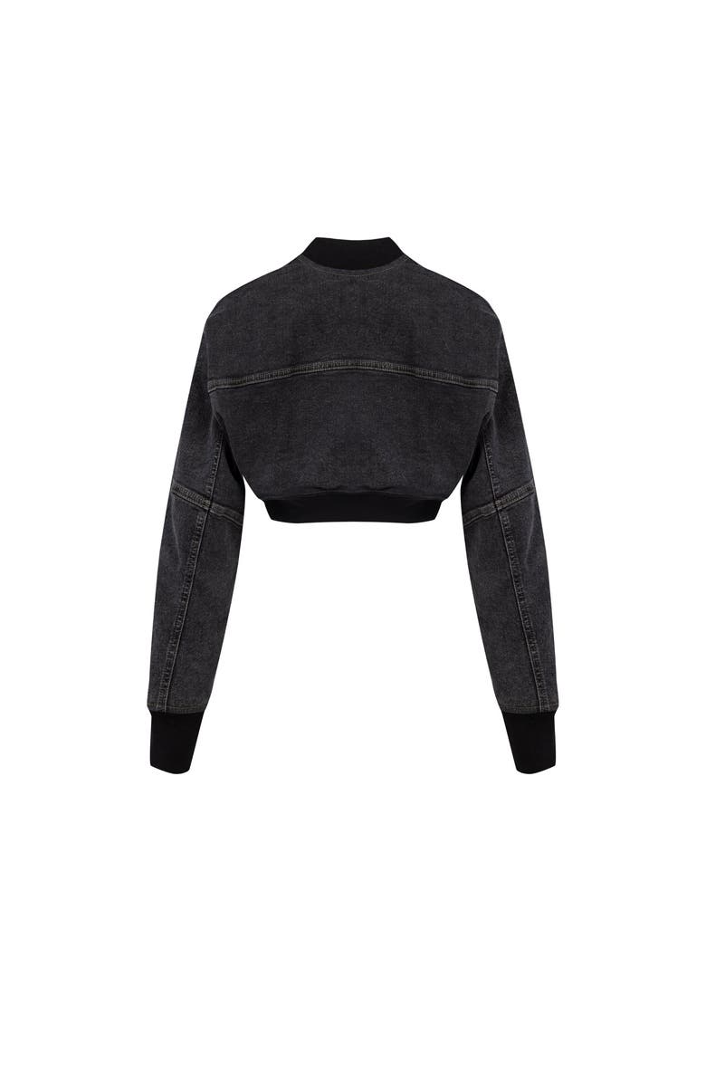 PCFG Your *Itch Bomber Denim Jacket, Alternate, color, Black