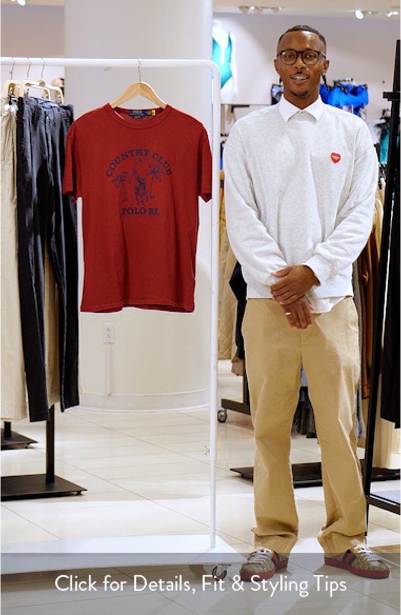 Classic Fit Cotton Jersey Graphic T-Shirt, sales video thumbnail