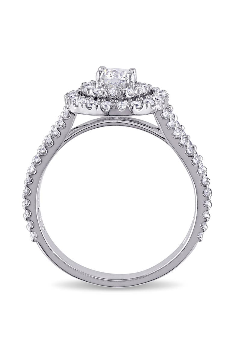Julianna B. Diamond Double Halo Ring 14k, Alternate, color, 14K White Gold