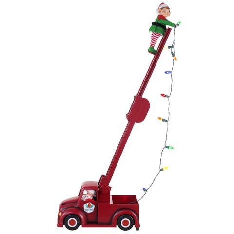 Santas Utility Truck With Elf