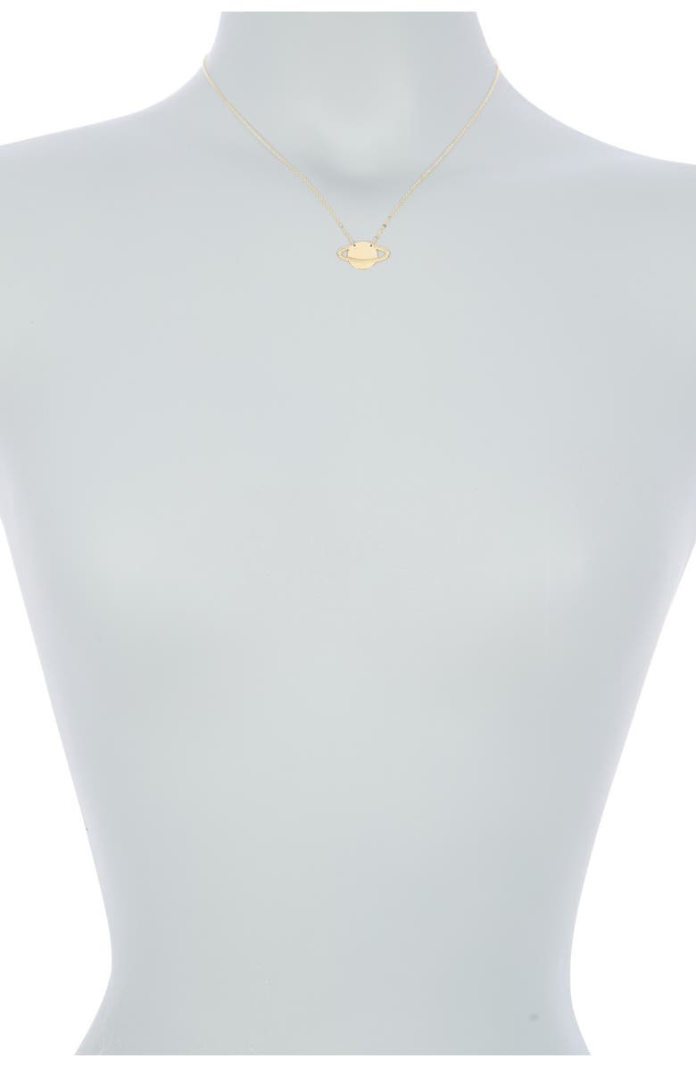 KARAT RUSH 14K Yellow Gold Saturn Pendant Necklace, Alternate, color, 