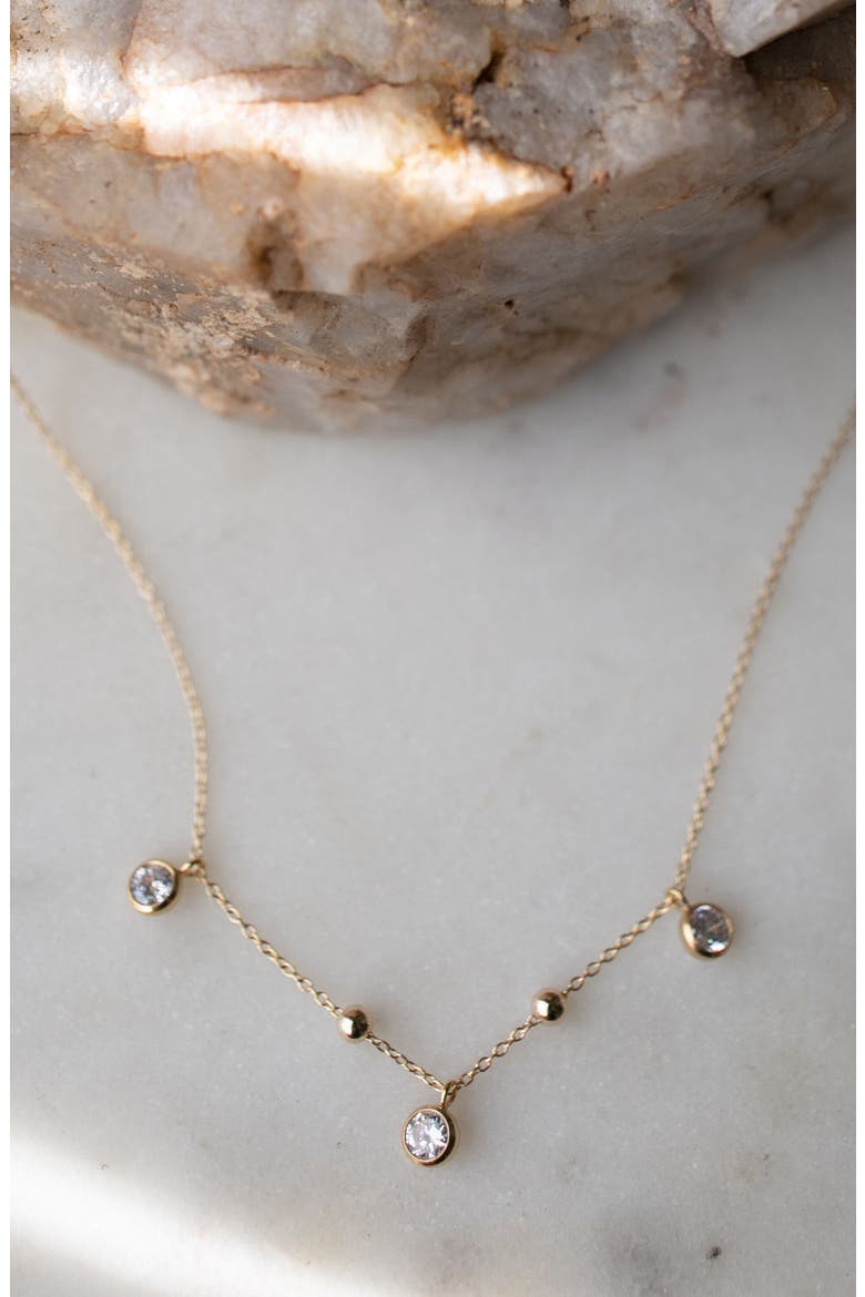 Poppy Cluster Necklace, Alternate, color, GOLD